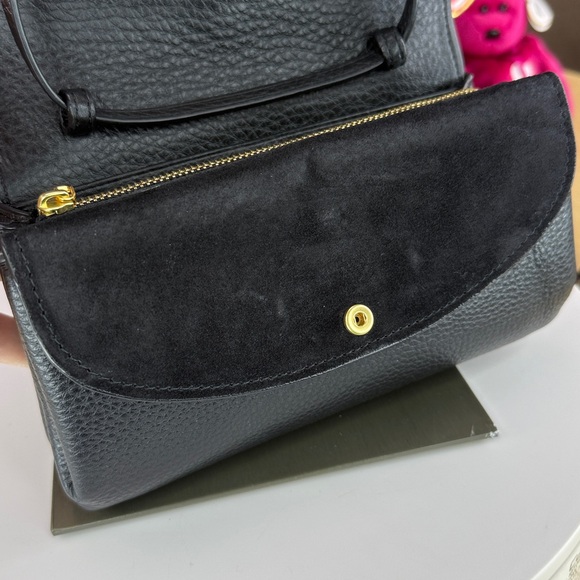 π₯NWOT TORY BURCH - $328 MSRP MILLER PEBBLED LEATHER WALLET CROSSBODY - 45U835 - Picture 12 of 17